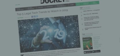 Top 5 Legal Tech Trends to Watch in 2019