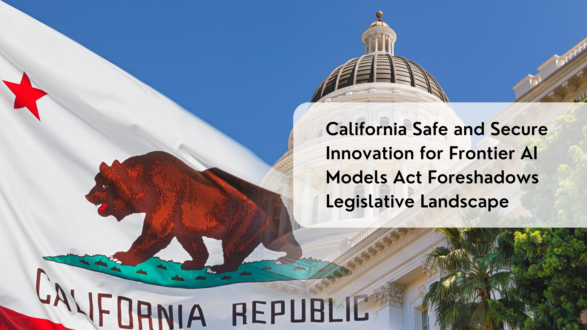 California Safe and Secure Innovation for Frontier AI Models Act Foreshadows Legislative Landscape