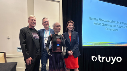 Human Meets Machine: RIA, AI Humanoid Robot, Joined Truyo Panel at IAPP P.S.R.