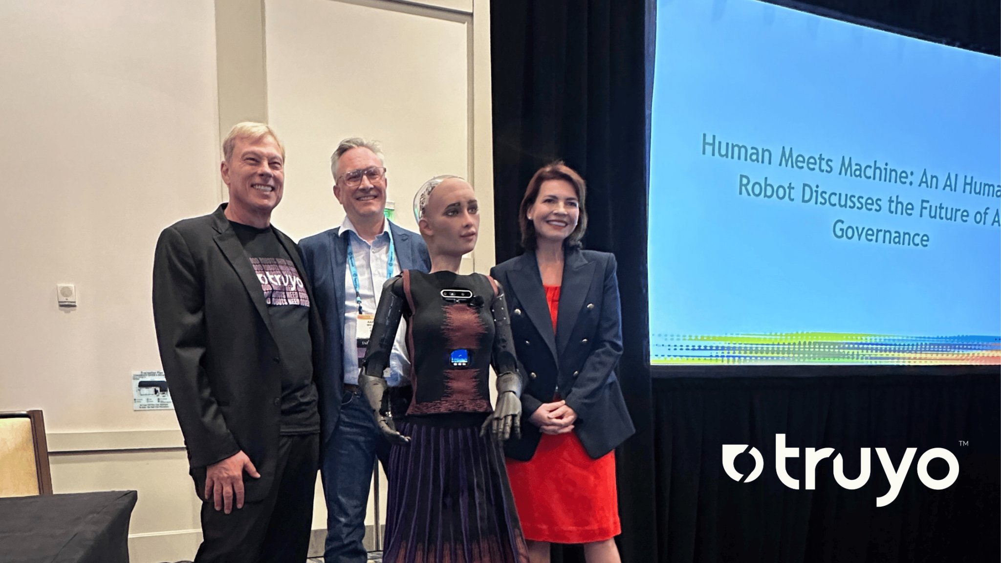 Human Meets Machine: RIA, AI Humanoid Robot, Joined Truyo Panel at IAPP P.S.R.