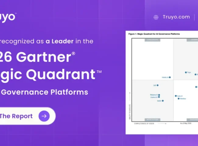 Scaling Beyond AI Policies: 5 AI Governance Lessons to Learn from a Recognized Leader in 2026 Gartner® Magic Quadrant™